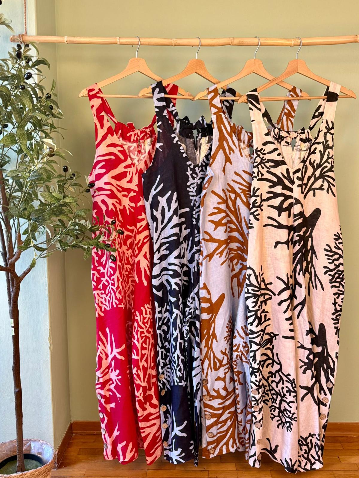 Jumpsuit 100% Lino Made In Italy