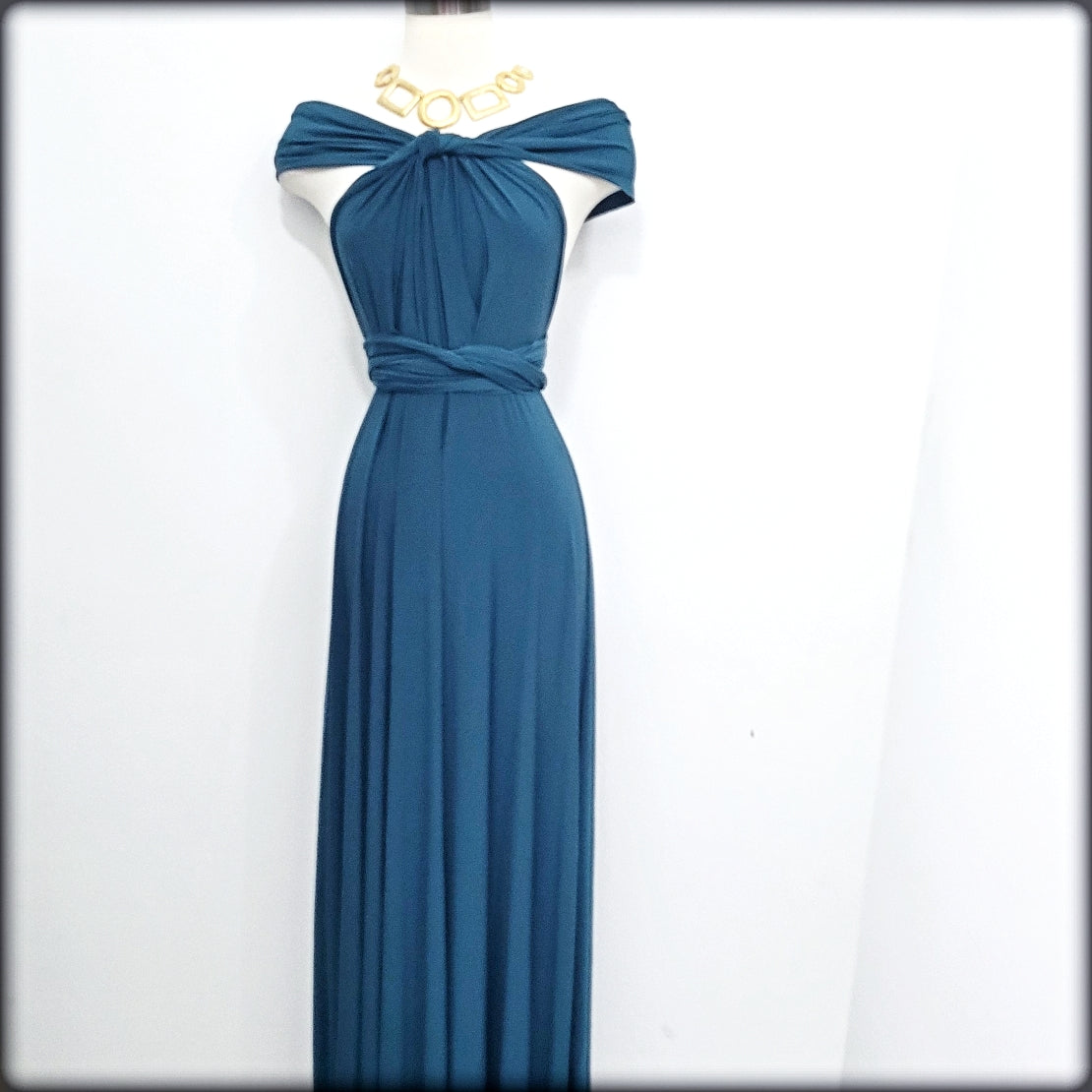 INFINITY DRESS TEAL