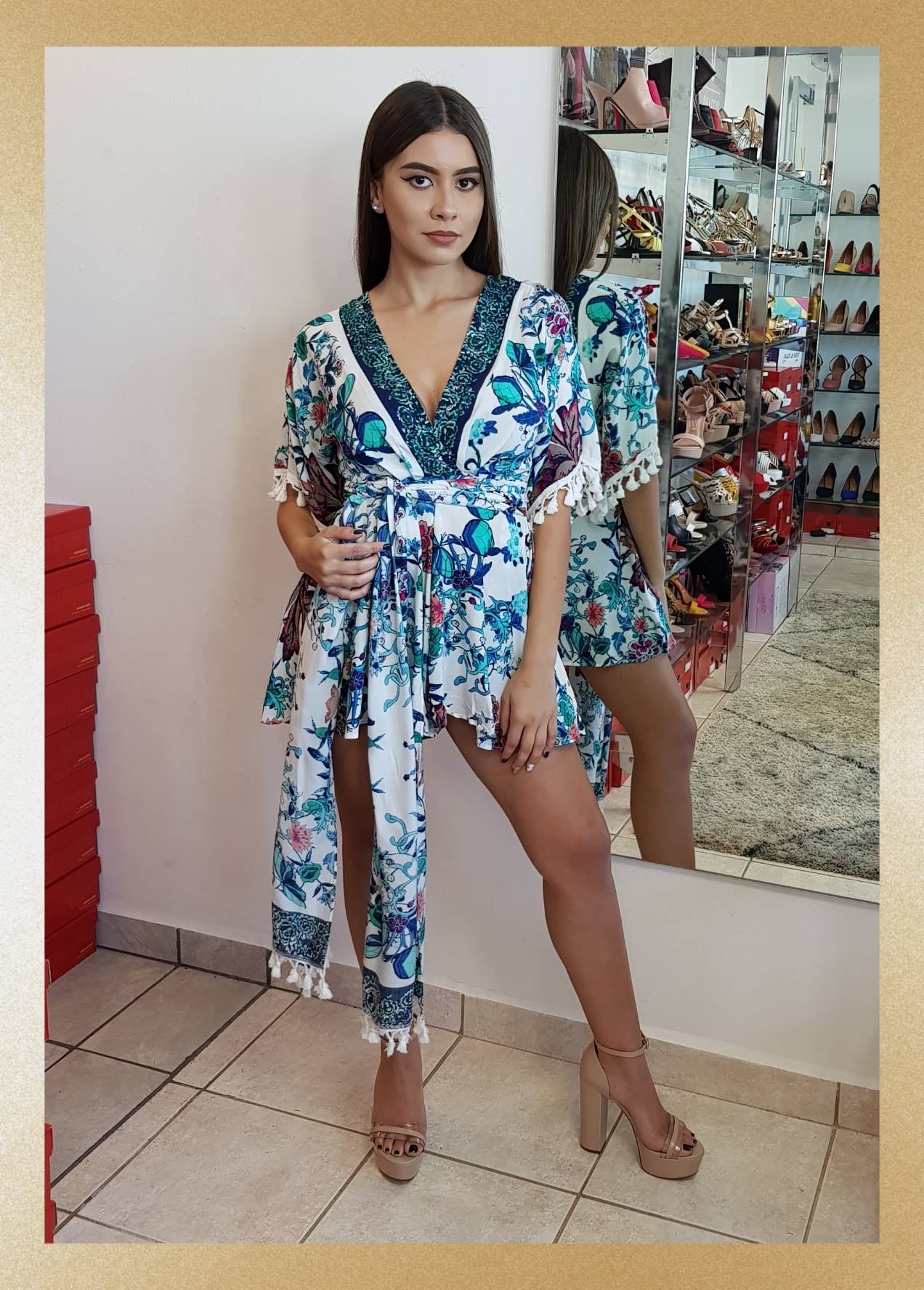 ROMPER AZUL Y BLANCO