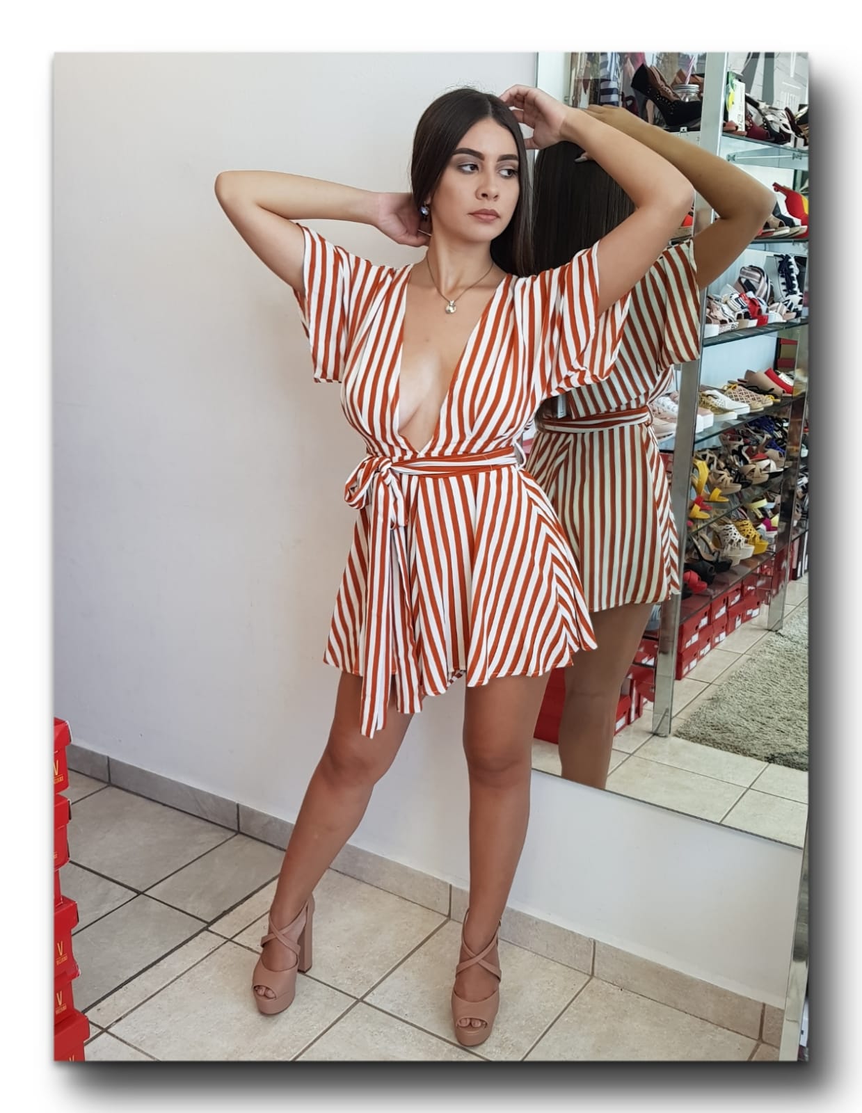 ROMPER RUSTY RAYAS MANGA CORTA