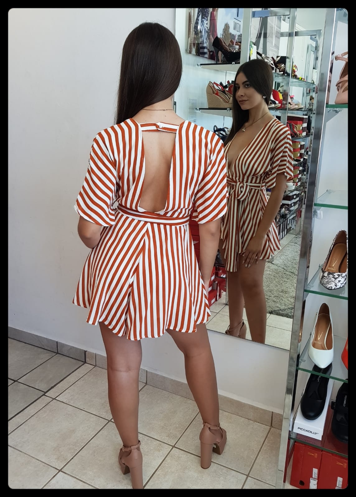 ROMPER RUSTY RAYAS MANGA CORTA