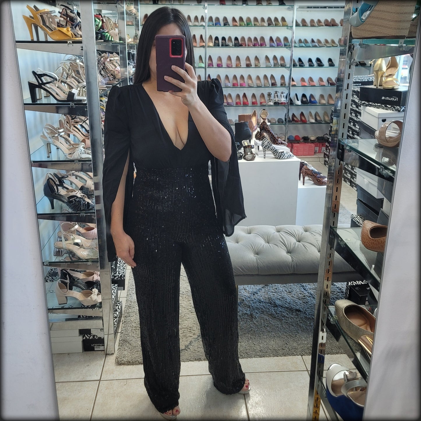 JUMPSUIT NEGRO SEQUIN