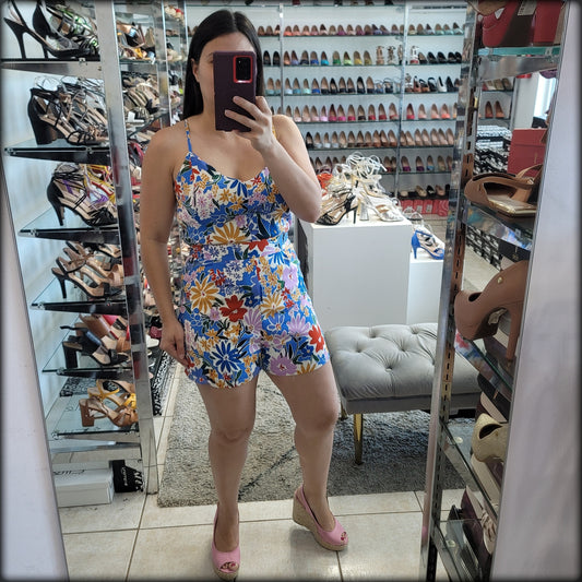 ROMPER ESTAMPADO FLORAL MANGUILLO