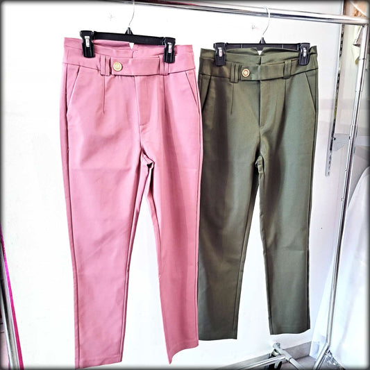 PANTALON LARGO ROSA