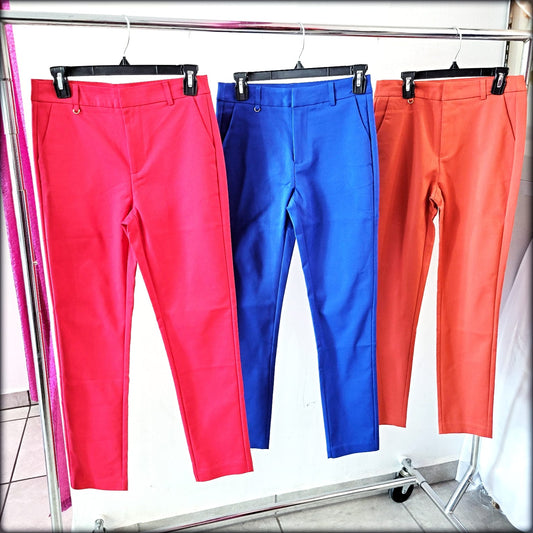 PANTALON LARGO ROJO