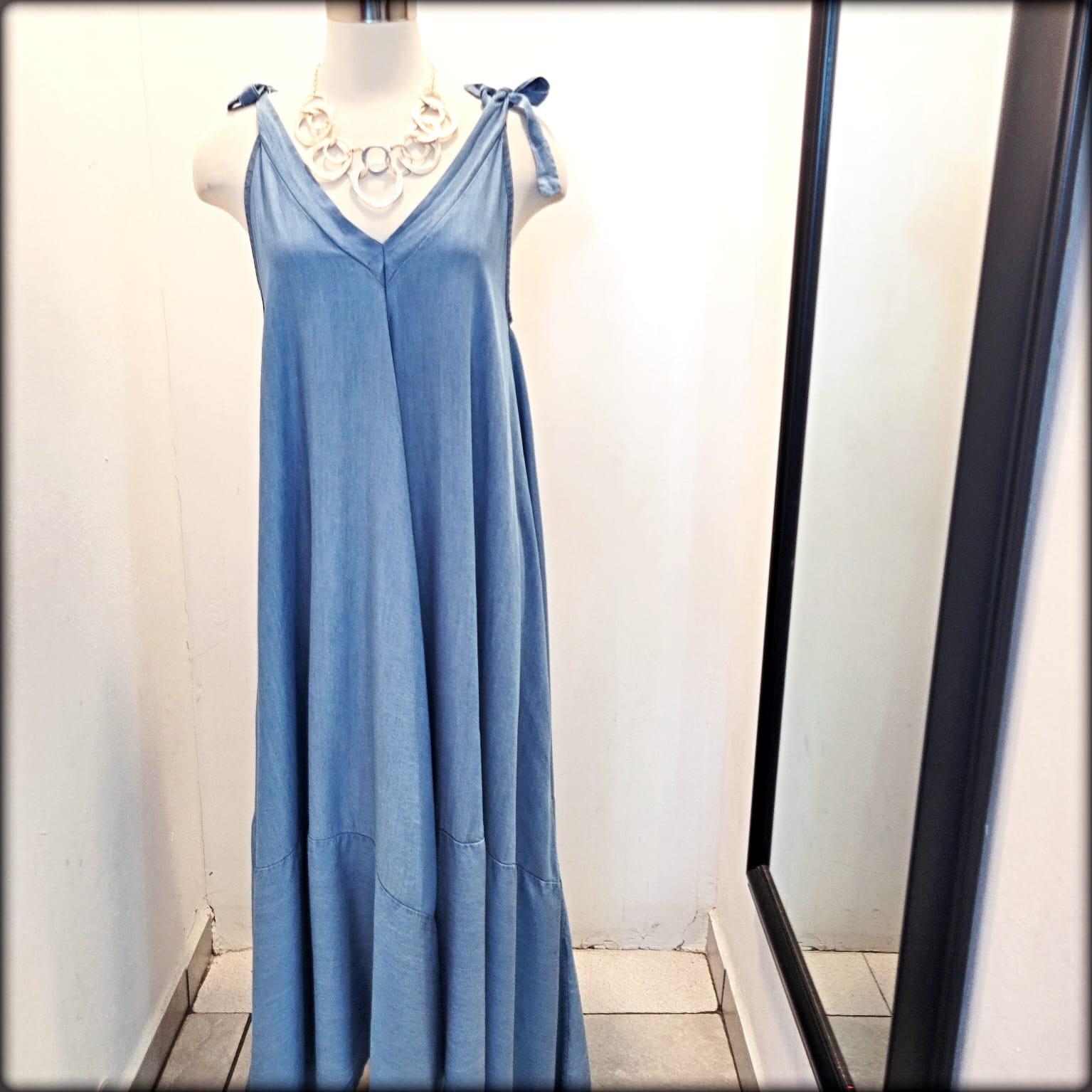 Vestido Largo Made in Italy 100% Tencel