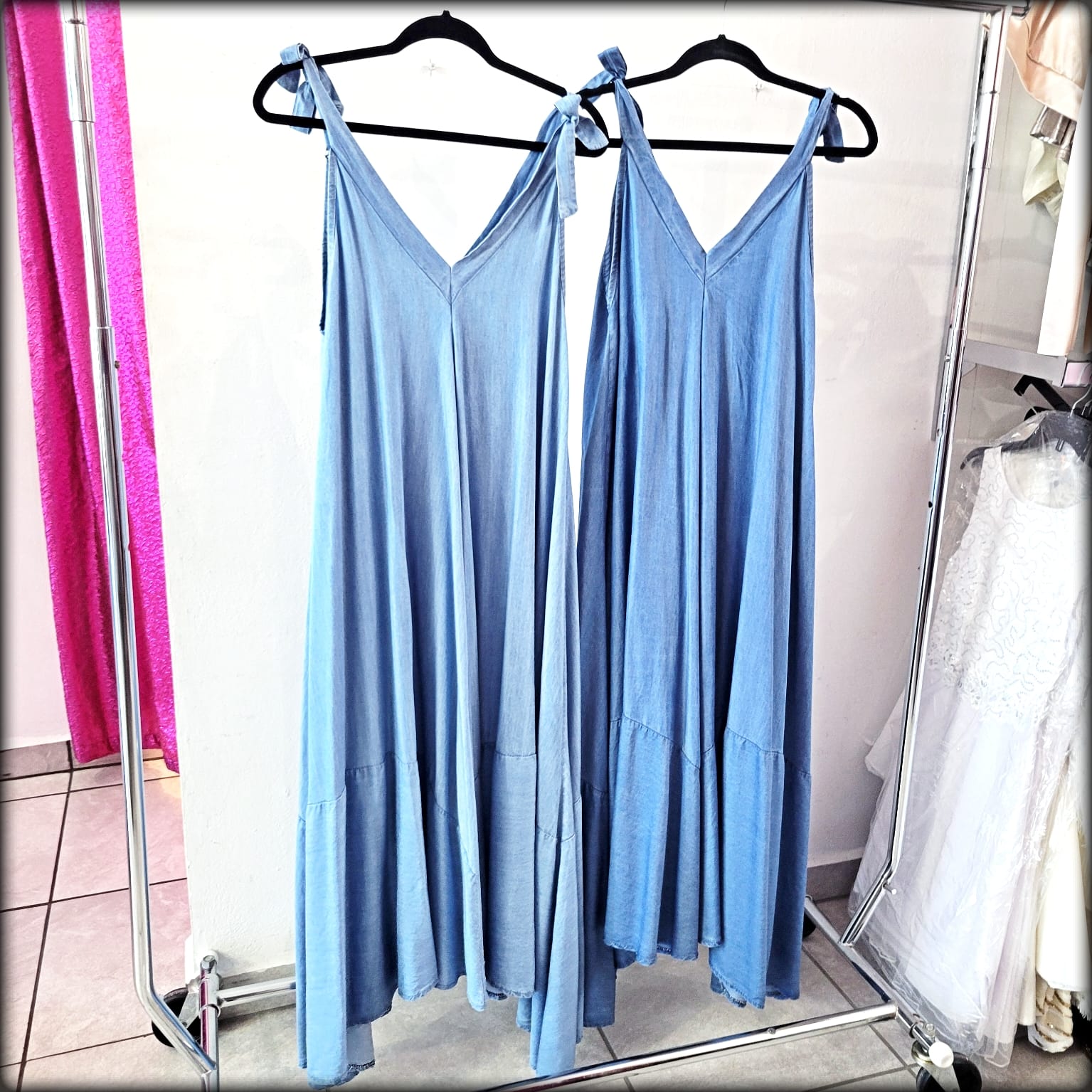 Vestido Largo Made in Italy 100% Tencel