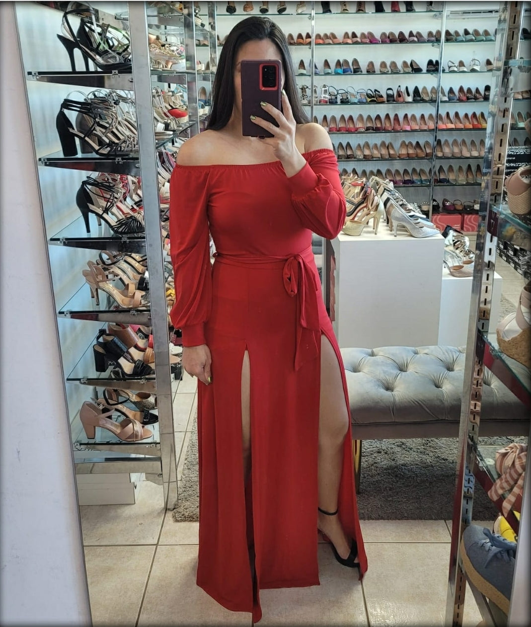 MAXIROMPER OFFSHOULDER ROJO