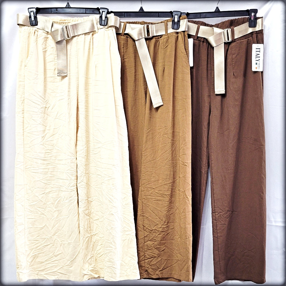 Pantalon Largo made in italy 75% Viscosa 20% Nylon
