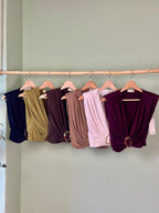 Crop Top Hebilla Made In Italy 90% Nylon 10% Elastico