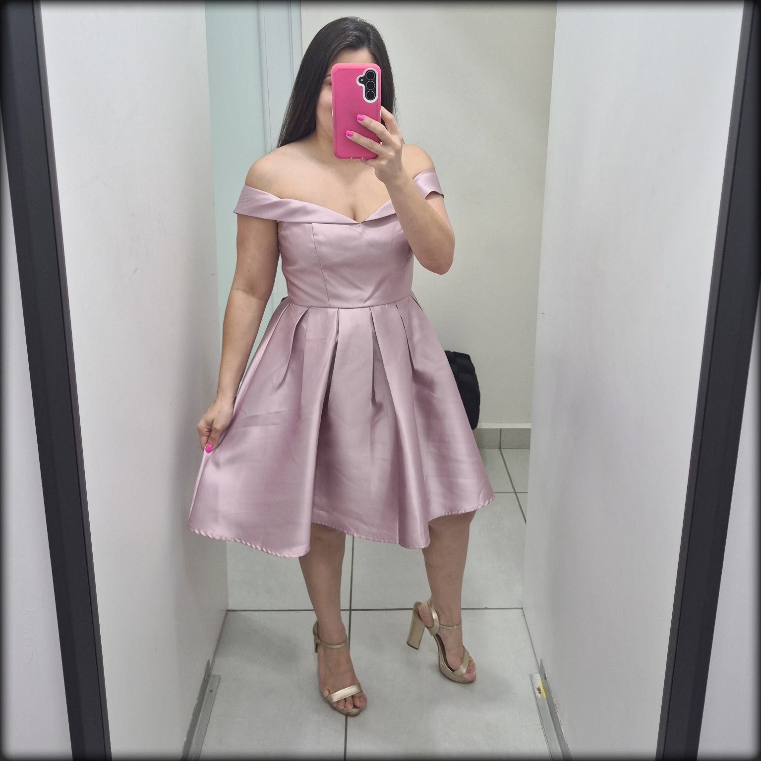 VESTIDO CORTO MAUVE