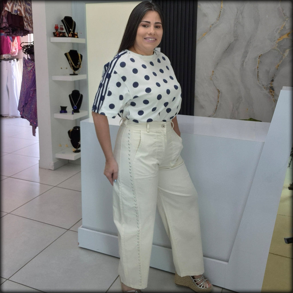 Blusa Made In Italy Polkadot