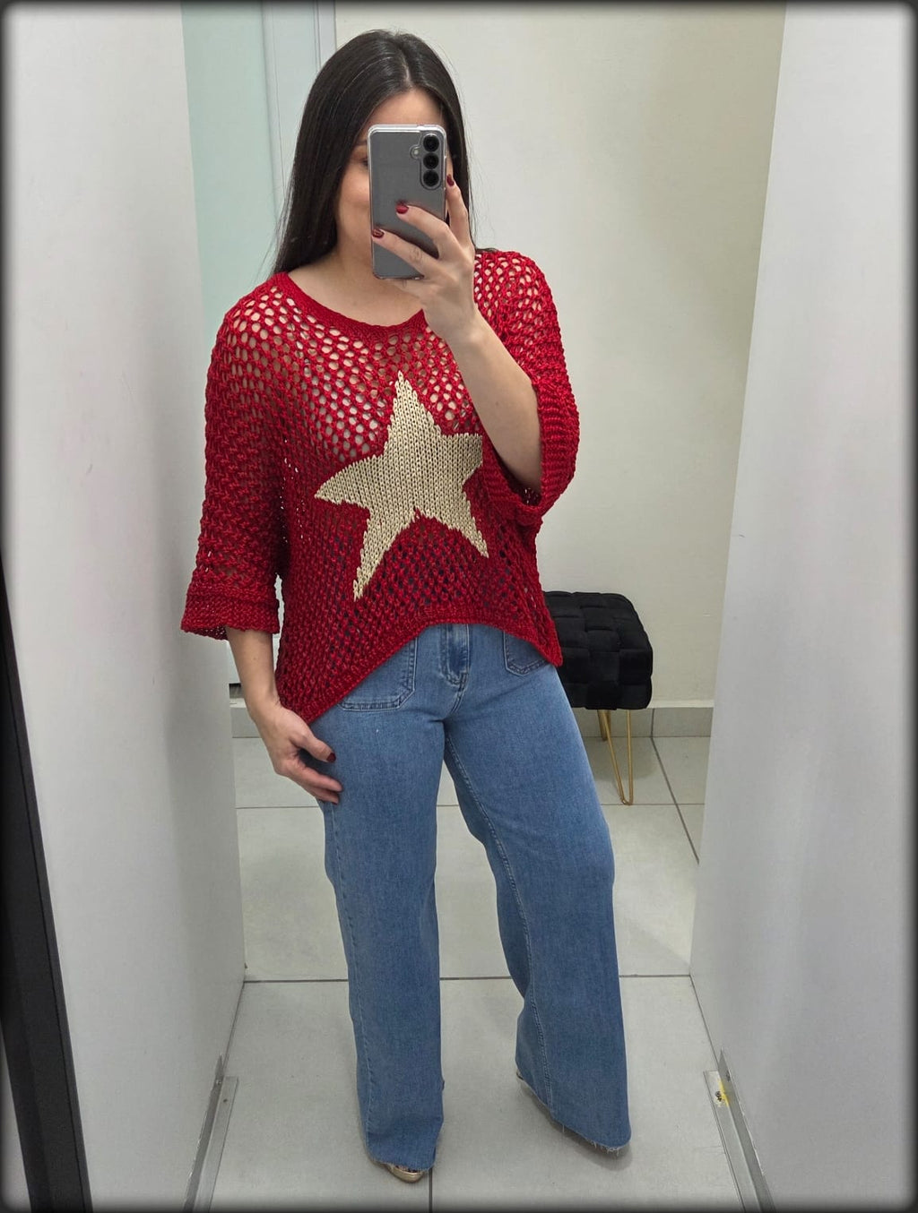 Sweater Lurex Made In Italy 80% Algodon 20% Polyester