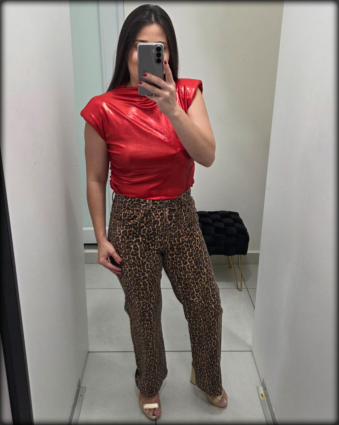 Blusa Made In Italy Laminada