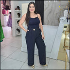 Pantalon Largo Straigh Asimetrico
