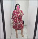 Camisero Corto Estampado Made In Italy 100% Lino