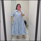 Vestido Largo Made In Italy Bordado 100% Algodon