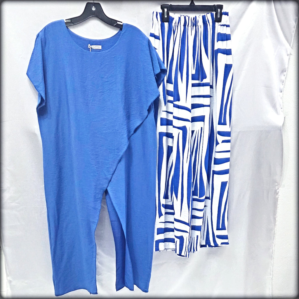 Set Blusa y Pantalón Made In Italy 100% Viscosa Pre Orden