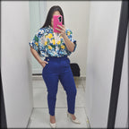 Pantalon Largo Ankle con bolsillos
