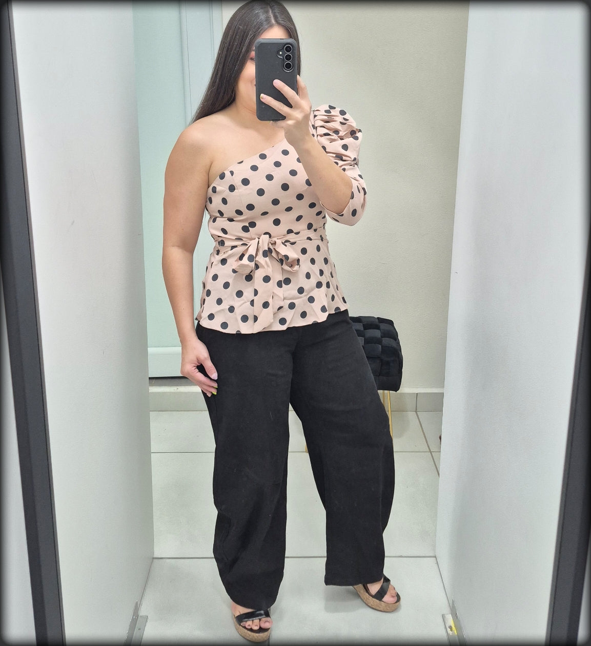 Blusa Polka Dot Rosa