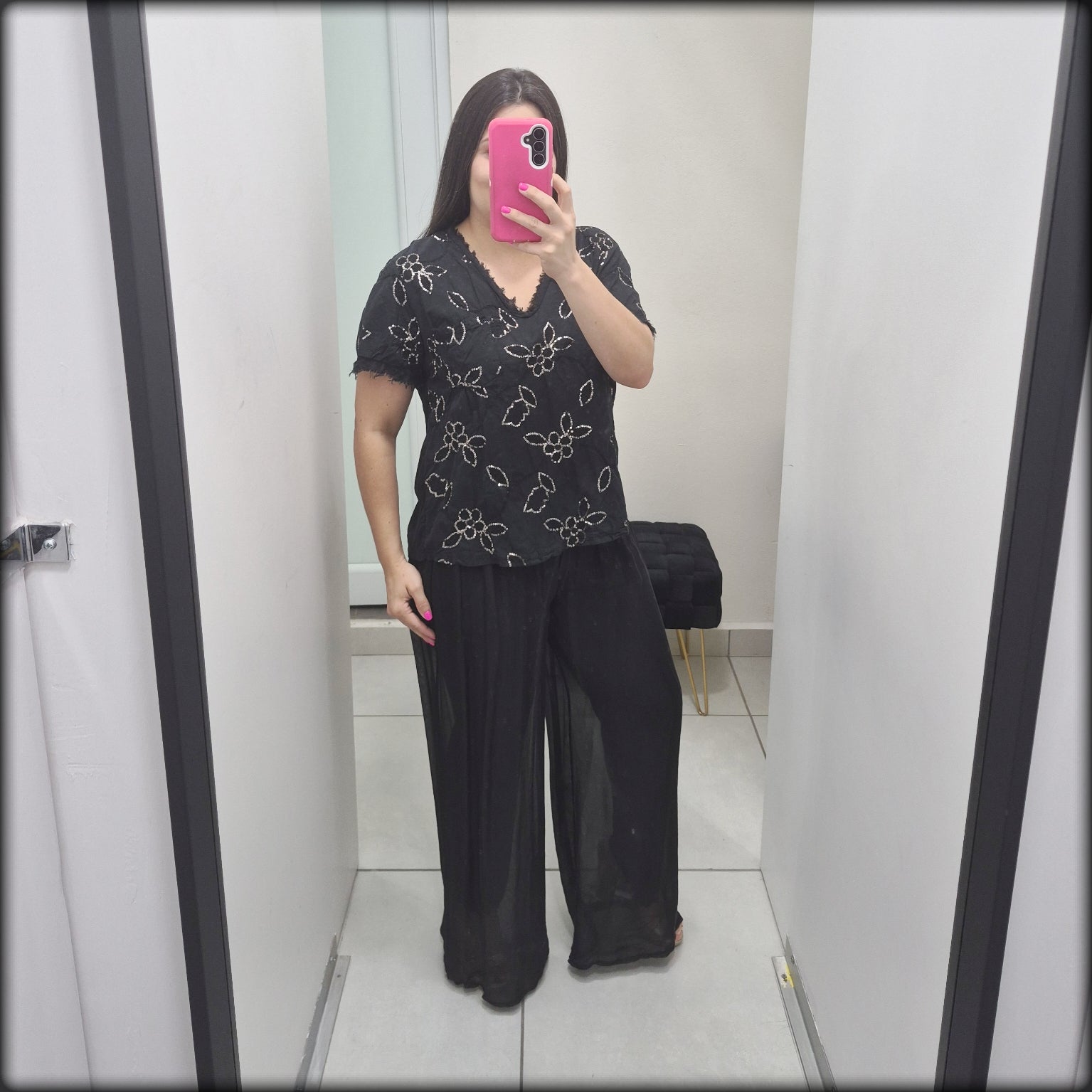 Blusa Bordada Made In Intaly 100% Algodon