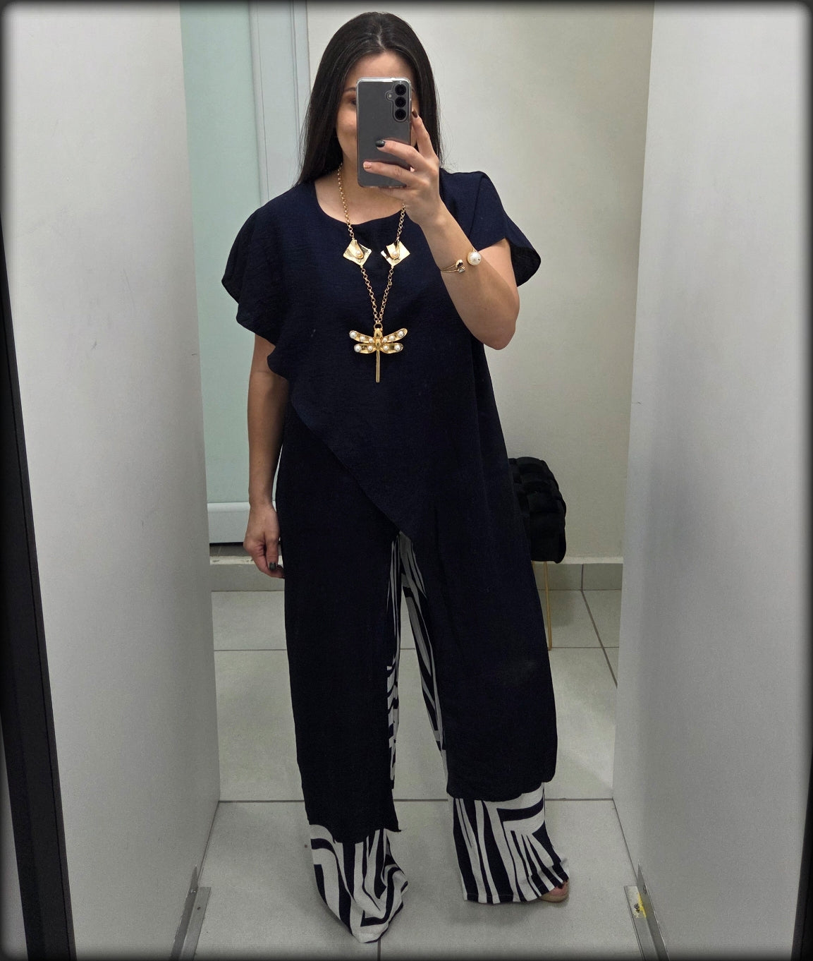 Set Blusa y Pantalón Made In Italy 100% Viscosa