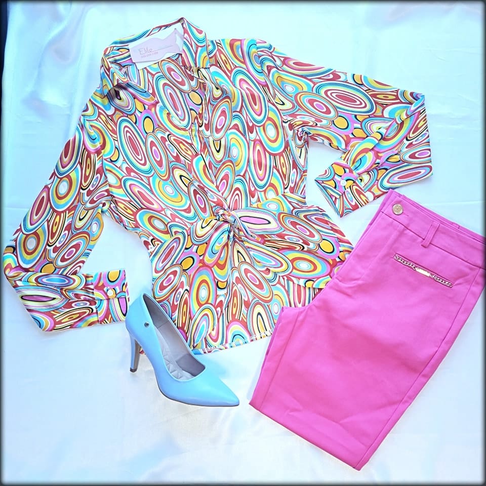 Blusa Manga Larga Multicolor