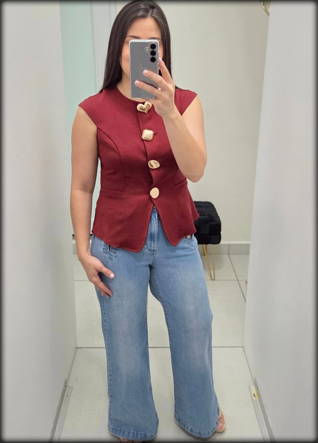 Vest sin Manga 95% Cotton 5% Spandex