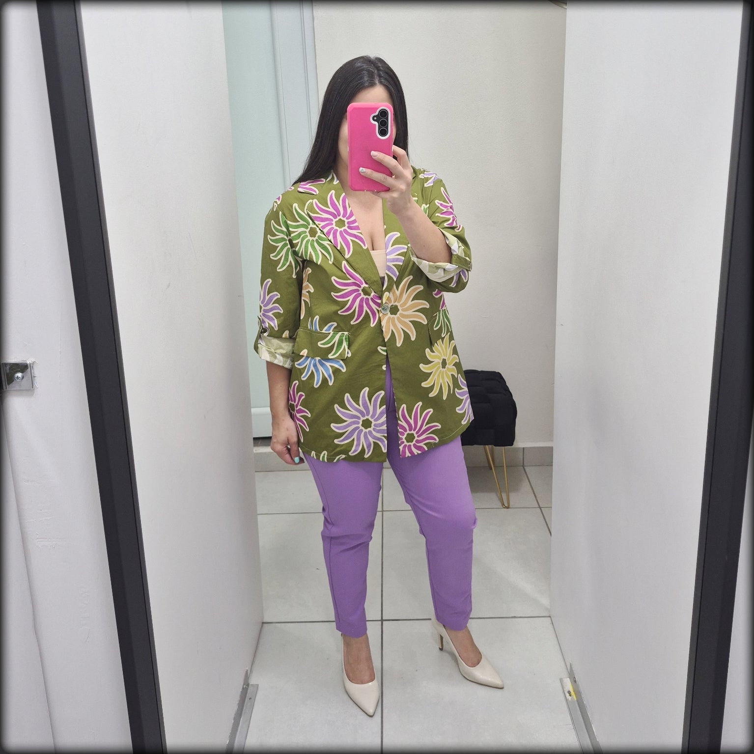 Chaqueta Estampado Floral Made In Italy