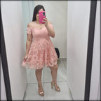 Vestido Corto Offshoulder