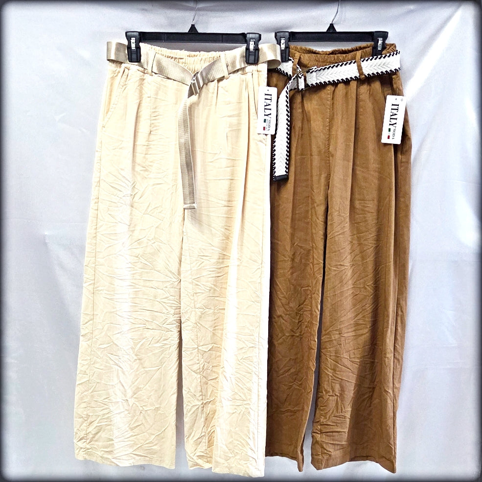 Pantalon Largo made in italy 75% Viscosa 20% Nylon