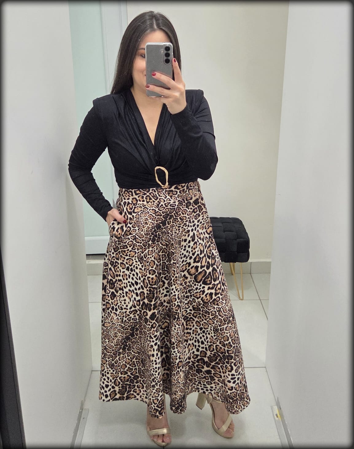 Crop Top Manga Larga Made In Italy