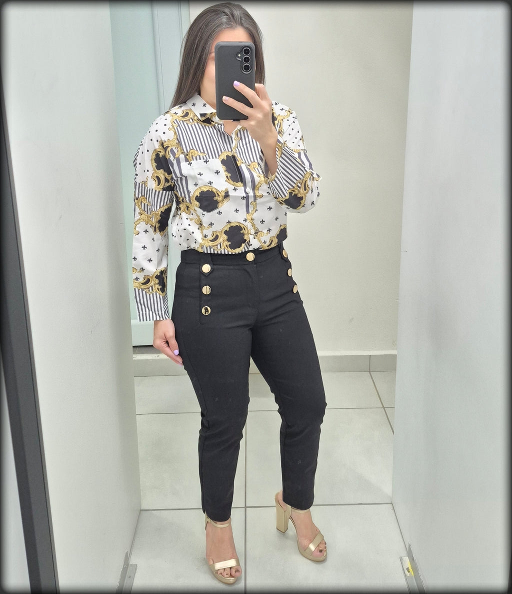 Pantalon Largo Botones