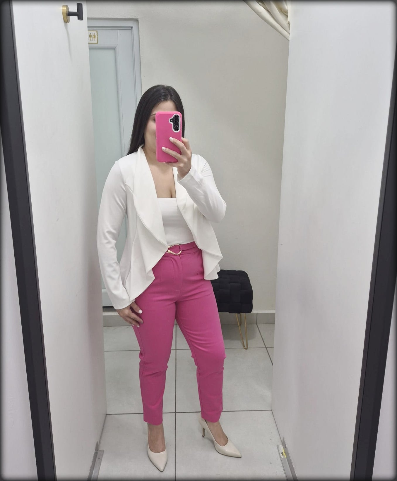 Chaqueta Blanca Estampada