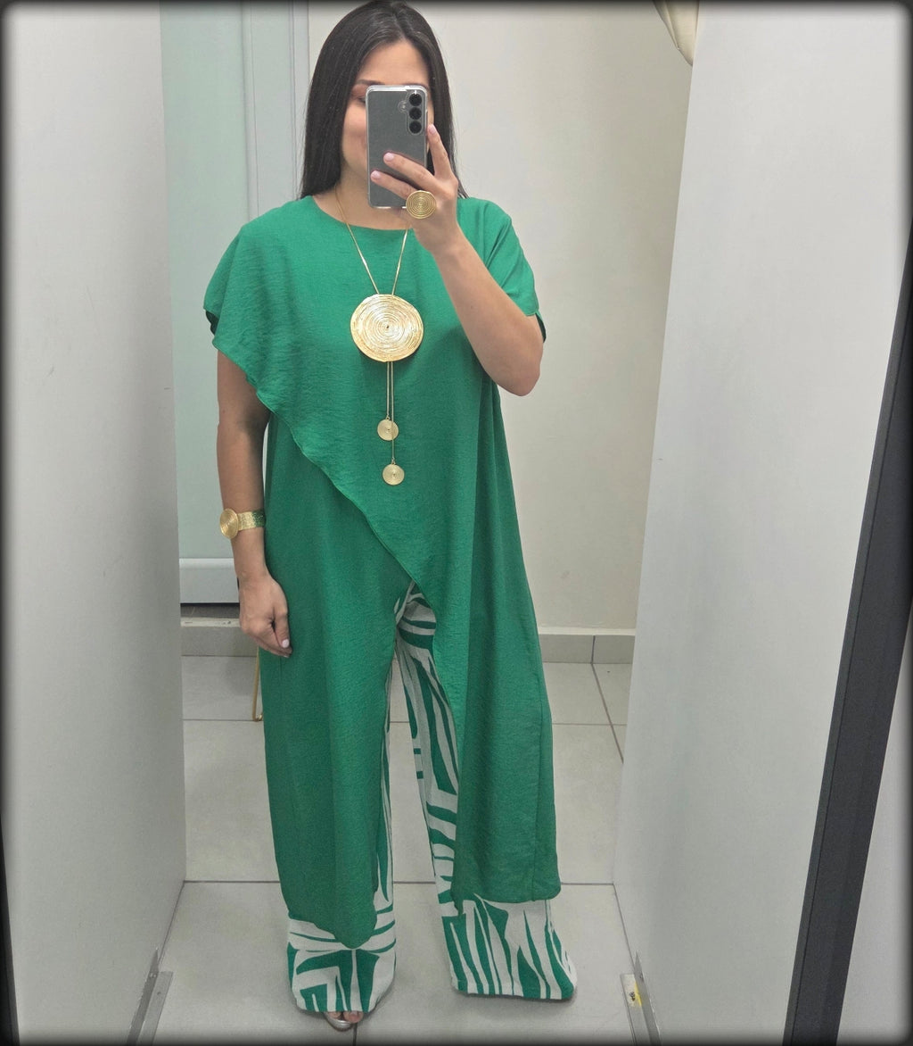 Set Blusa y Pantalón Made In Italy 100% Viscosa Pre Orden