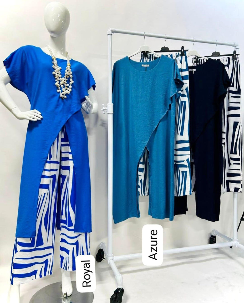 Set Blusa y Pantalón Made In Italy 100% Viscosa Pre Orden