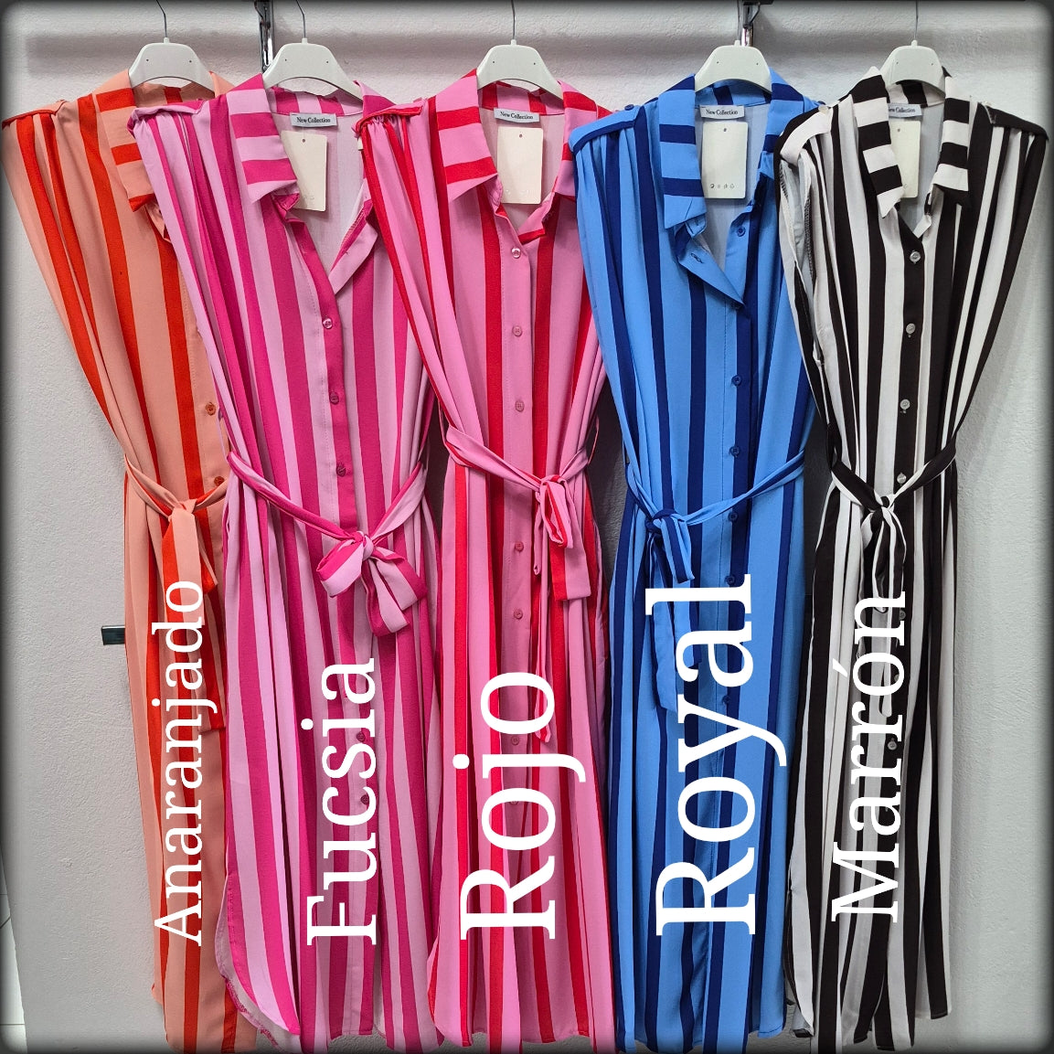 Vestido Largo Made In Italy Camisero