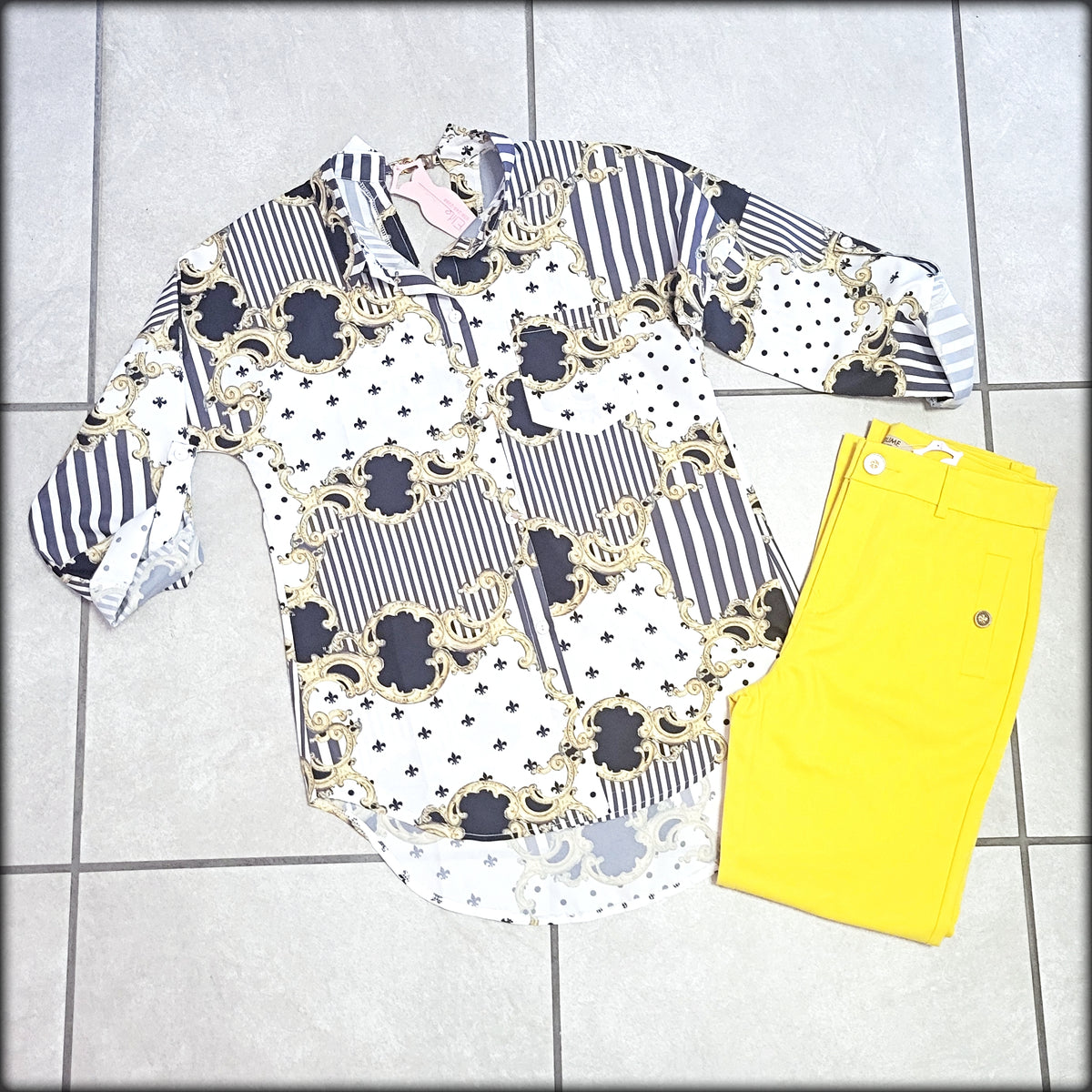 Pantalon Largo Amarillo