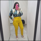 Pantalon Largo Highwaist con Correa
