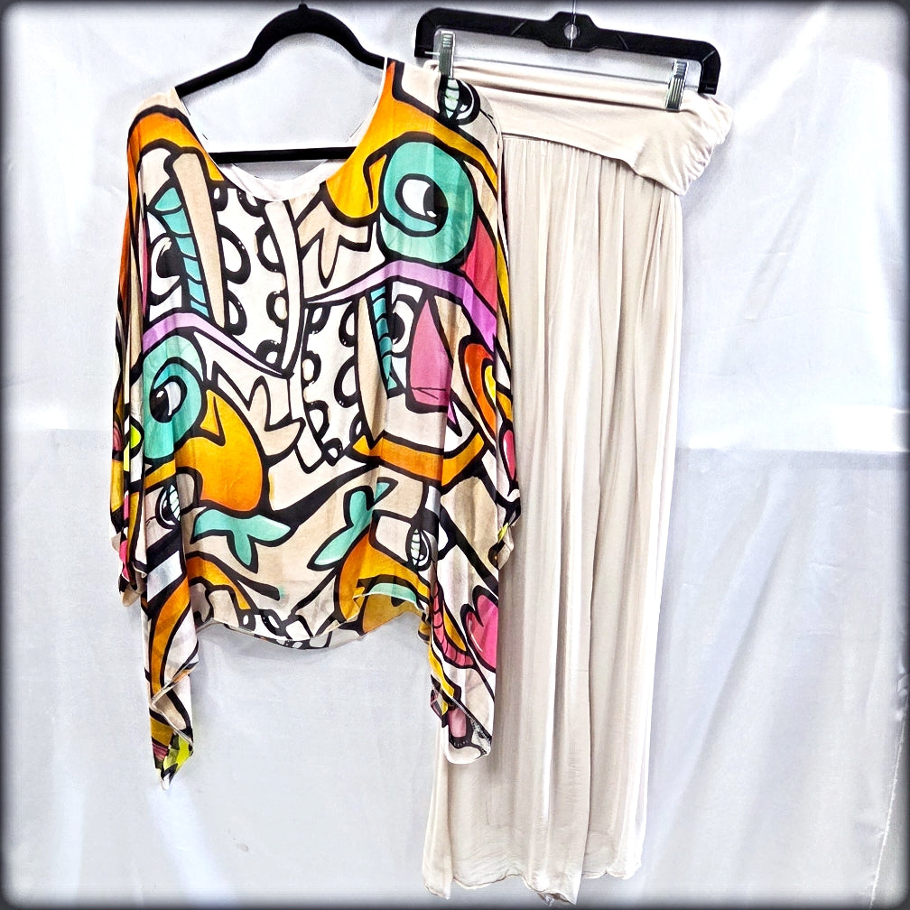 Palazzo Made In Italy 70% Viscosa 30% Seda