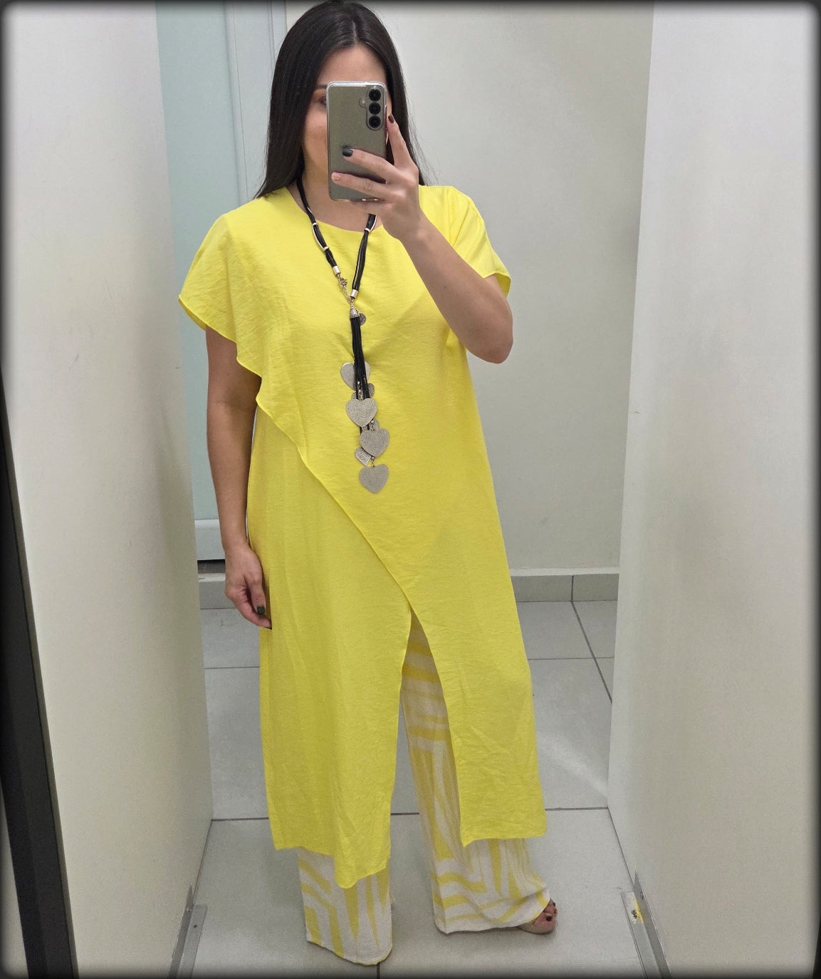 Set Blusa y Pantalón Made In Italy 100% Viscosa