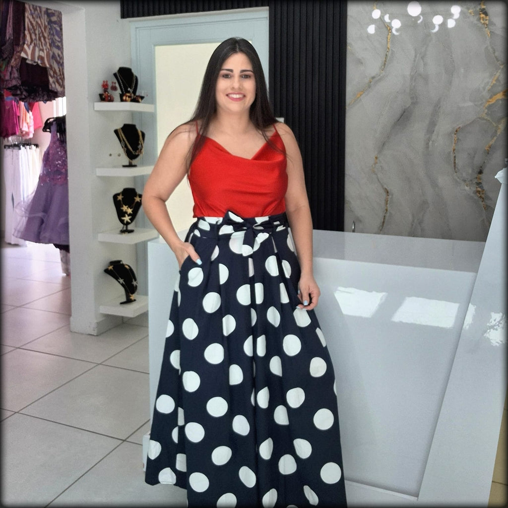 Falda Larga Polkadot