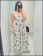 Maxidress Made In Italy 100% Algodon