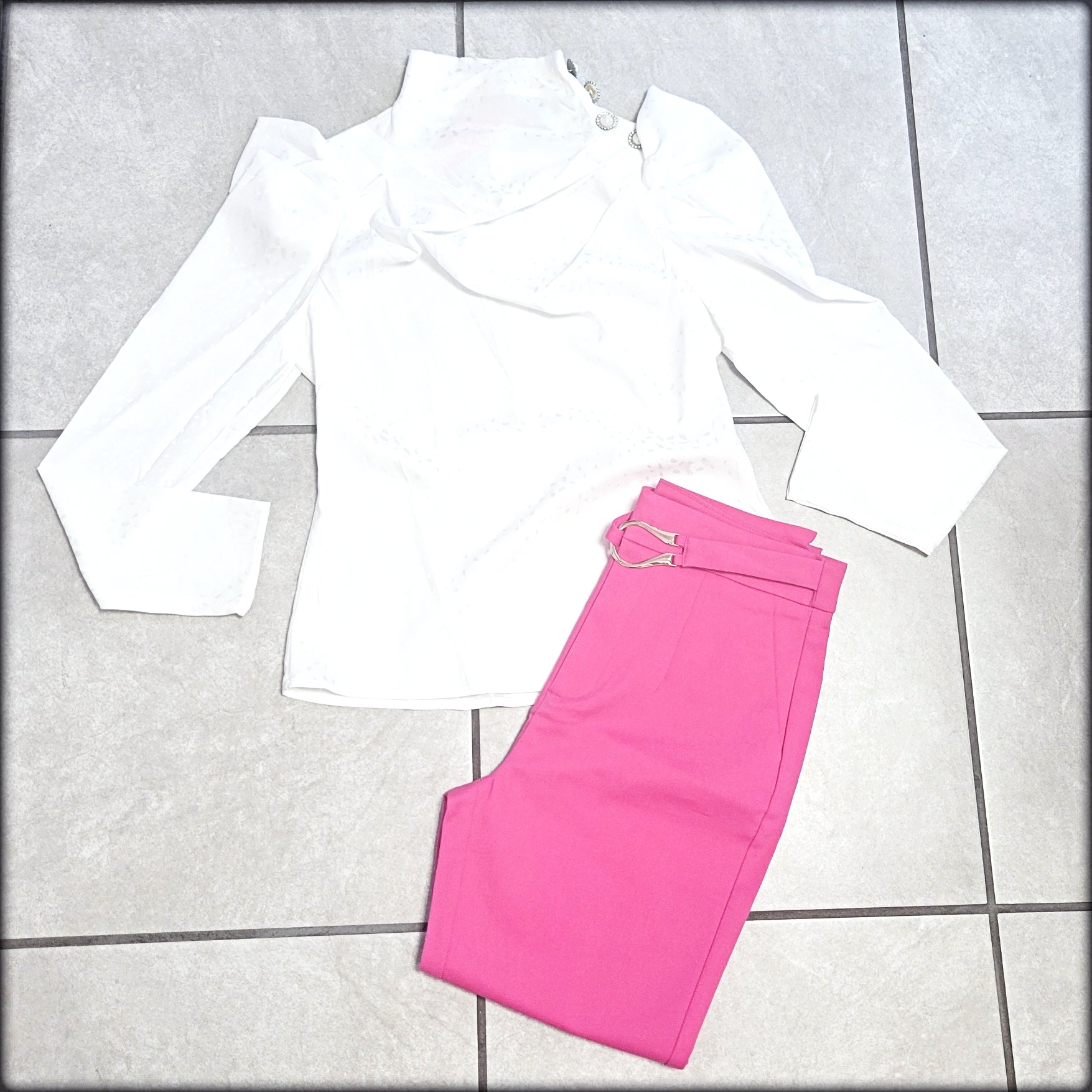 Pantalon Largo Fucsia