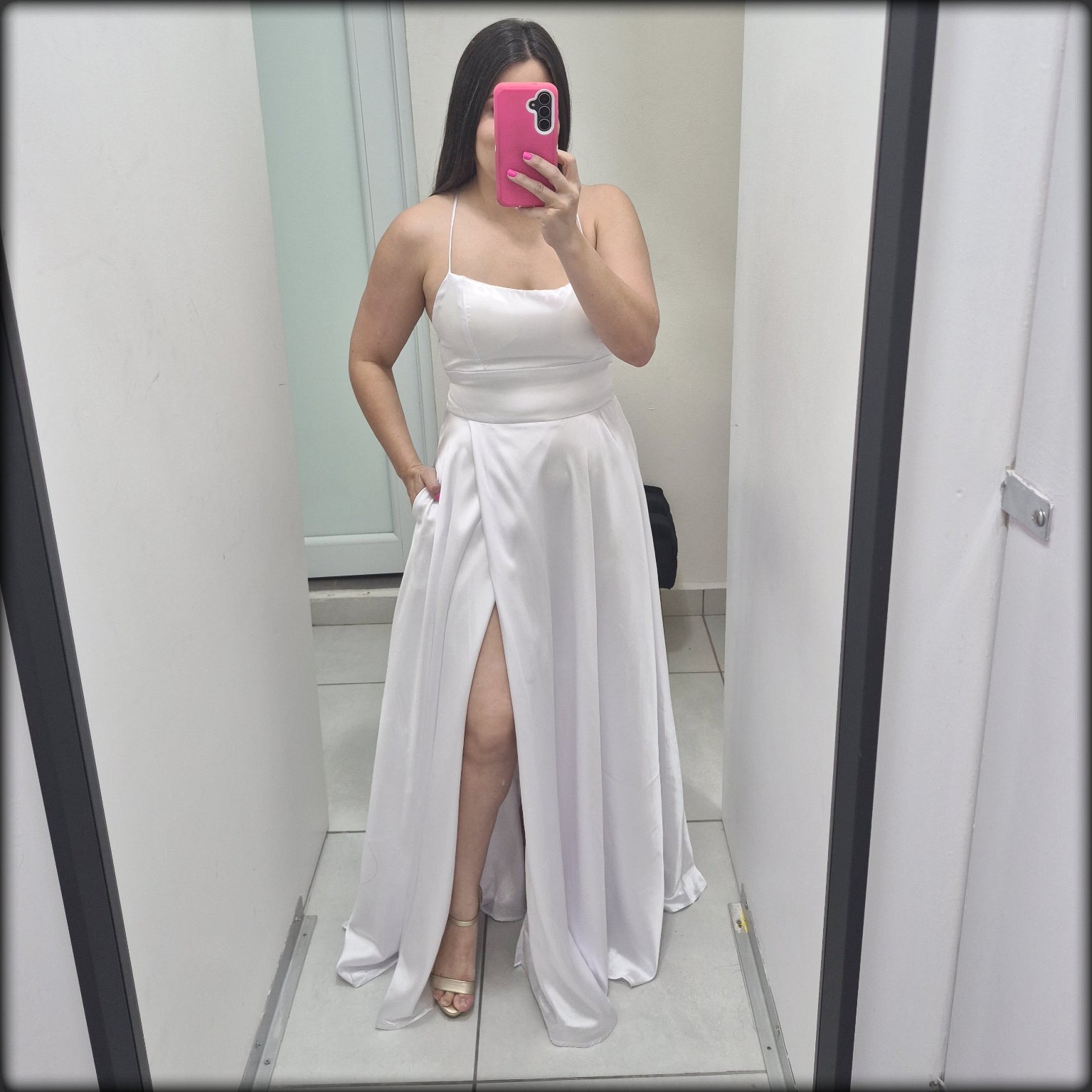 Vestido Largo Satinado