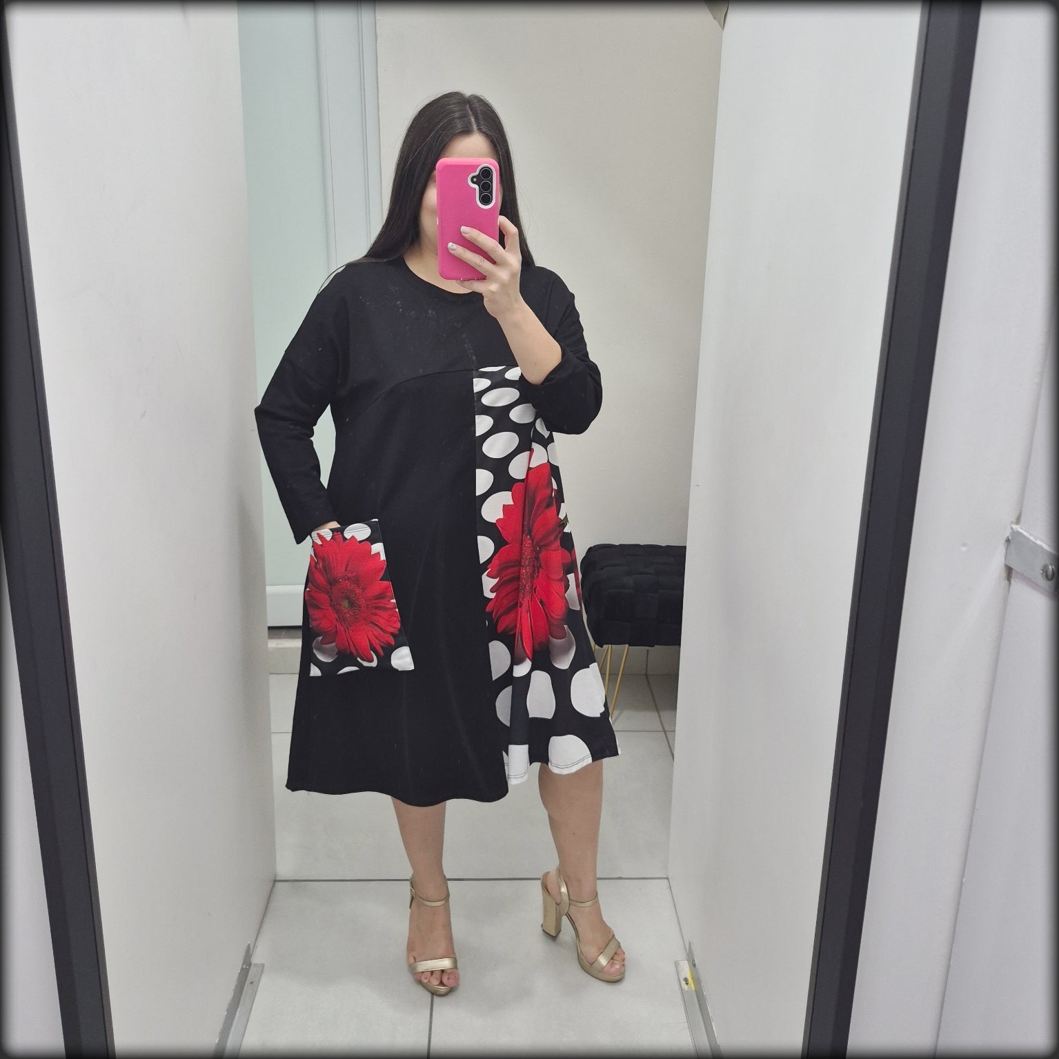 Vestido Corto Made In Italy Estampado flor