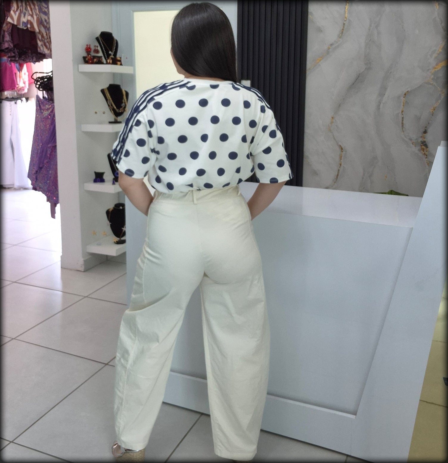 Blusa Made In Italy Polkadot