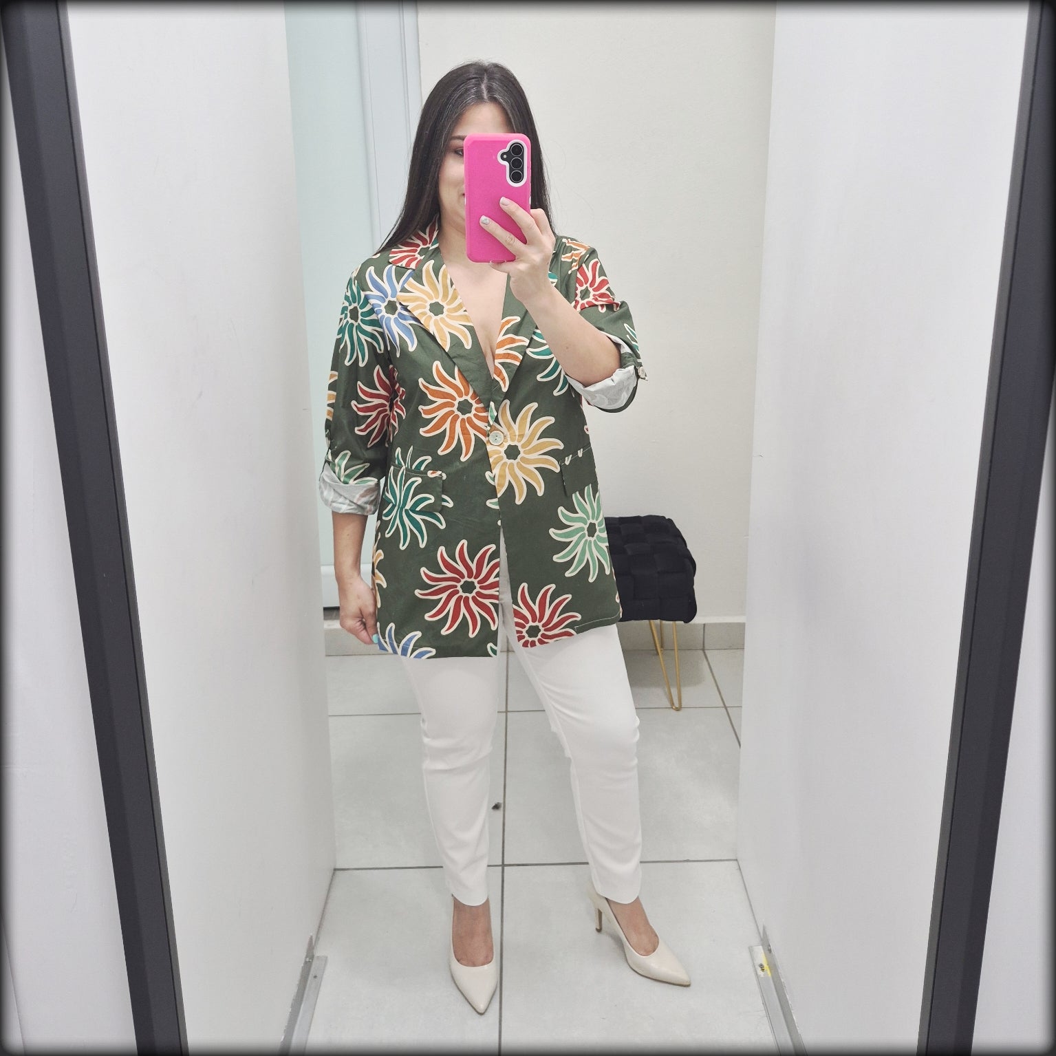 Chaqueta Estampado Floral Made In Italy