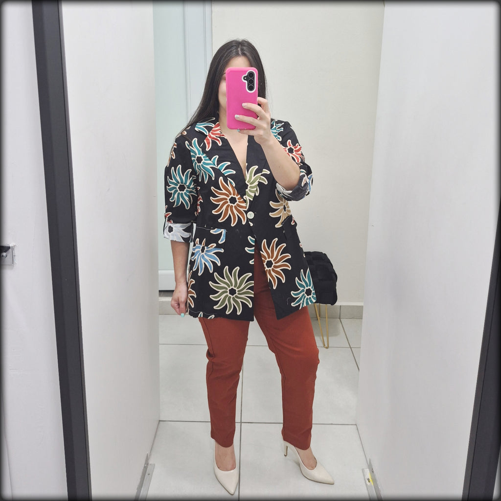 Chaqueta Estampado Floral Made In Italy