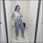 Crop Top Hebilla Made In Italy 90% Nylon 10% Elastico